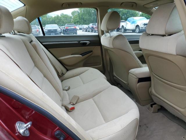 1HGFA16848L036618 - 2008 HONDA CIVIC EX BURGUNDY photo 10