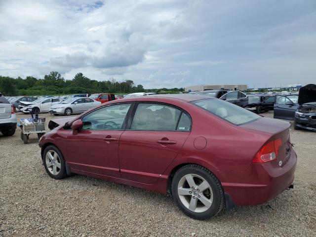 1HGFA16848L036618 - 2008 HONDA CIVIC EX BURGUNDY photo 2