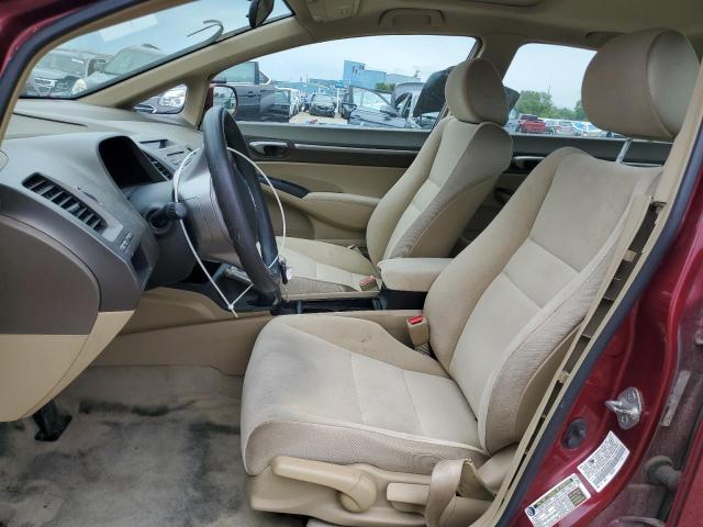 1HGFA16848L036618 - 2008 HONDA CIVIC EX BURGUNDY photo 7
