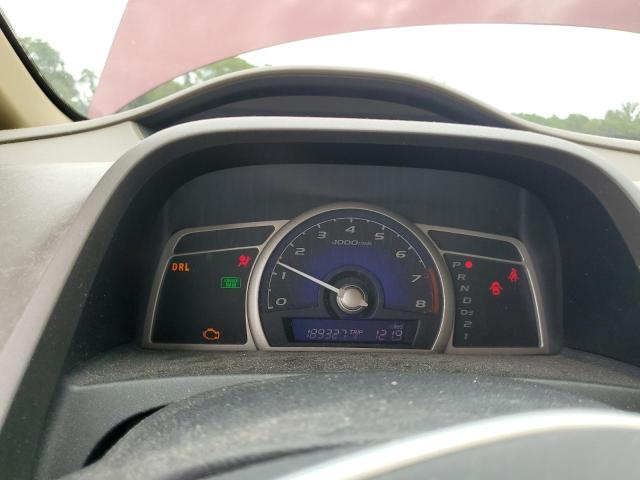 1HGFA16848L036618 - 2008 HONDA CIVIC EX BURGUNDY photo 9