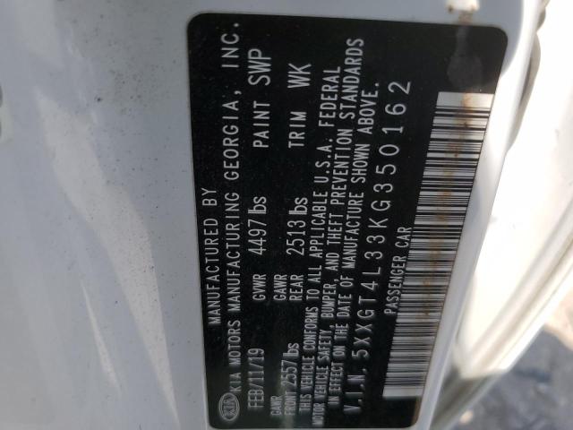 5XXGT4L33KG350162 - 2019 KIA OPTIMA LX Weiß Foto 12