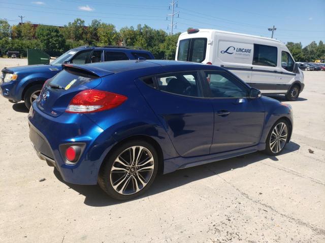 KMHTC6AE1GU294380 - 2016 HYUNDAI VELOSTER TURBO BLUE photo 3