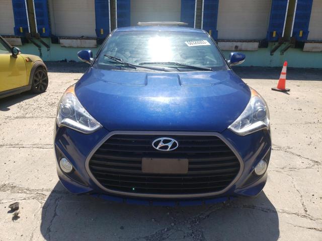 KMHTC6AE1GU294380 - 2016 HYUNDAI VELOSTER TURBO BLUE photo 5