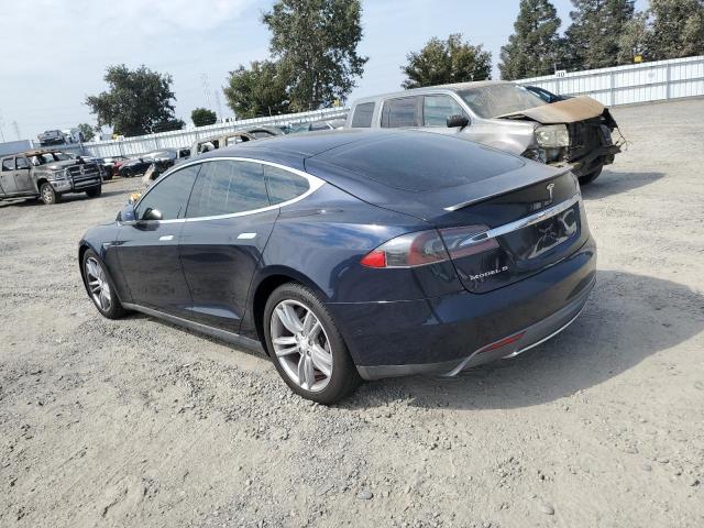 5YJSA1H16EFP58149 - 2014 TESLA MODEL S Կապույտ լուսանկար 2