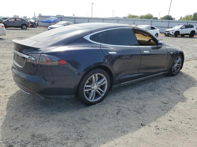 5YJSA1H16EFP58149 - 2014 TESLA MODEL S Կապույտ լուսանկար 3