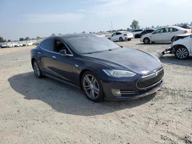 5YJSA1H16EFP58149 - 2014 TESLA MODEL S Կապույտ լուսանկար 4
