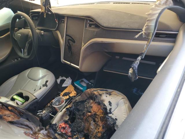 5YJSA1H16EFP58149 - 2014 TESLA MODEL S Կապույտ լուսանկար 8