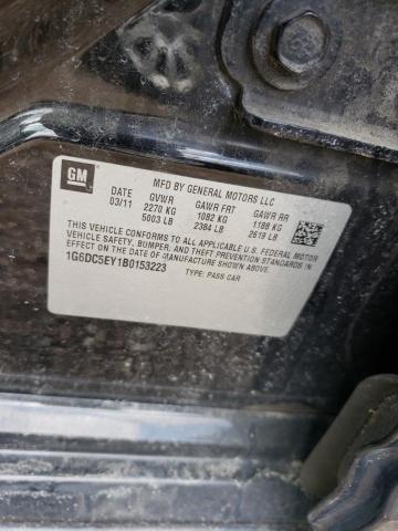 1G6DC5EY1B0153223 - 2011 CADILLAC CTS 黑色 照片 12