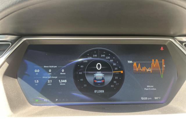 5YJSA1CG6DFP13870 - 2013 TESLA MODEL S Կապույտ լուսանկար 8