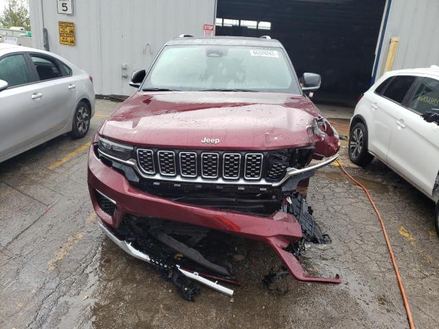 1C4RJHEG7N8554394 - 2022 JEEP GRAND CHER SUMMIT Bordo foto 5