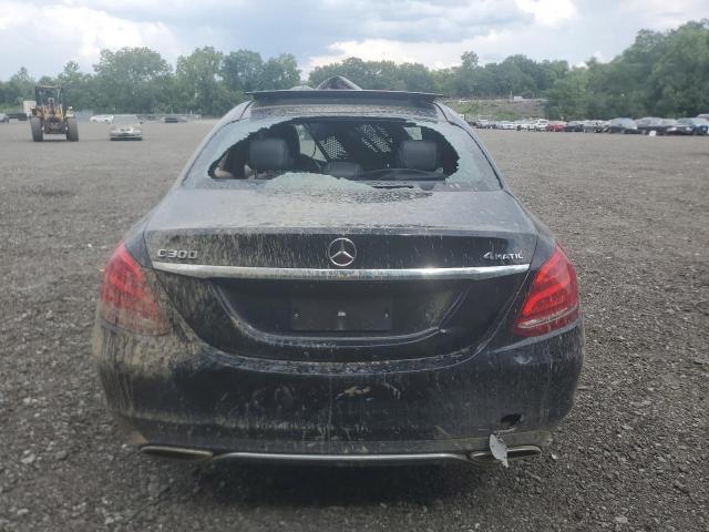 WDDWF4KBXJR417658 - 2018 MERCEDES-BENZ C 300 4MATIC BLACK photo 6
