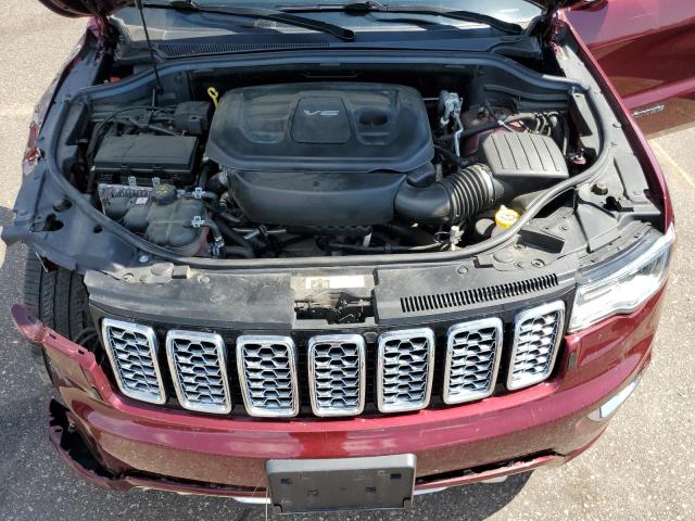 1C4RJFCG5JC230620 - 2018 JEEP GRAND CHER OVERLAND MAROON photo 12