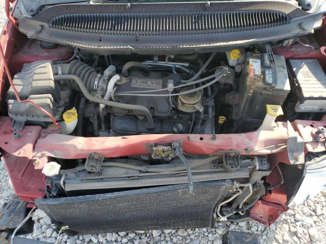 2A4GP54L47R297022 - 2007 CHRYSLER TOWN & COU TOURING წითელი ფოტო 12