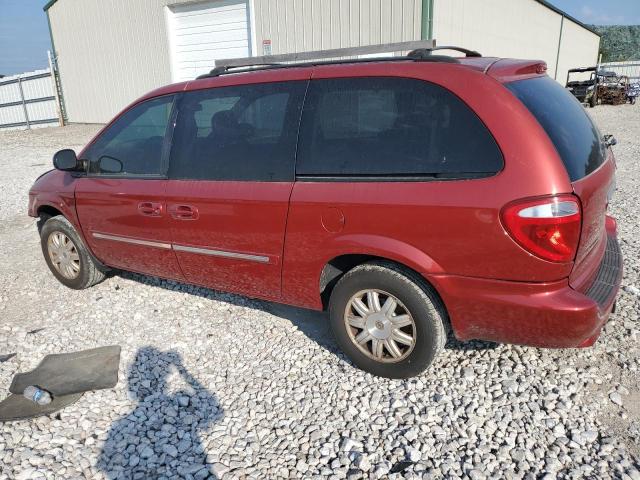 2A4GP54L47R297022 - 2007 CHRYSLER TOWN & COU TOURING წითელი ფოტო 2