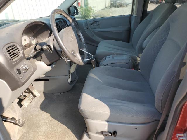 2A4GP54L47R297022 - 2007 CHRYSLER TOWN & COU TOURING წითელი ფოტო 7