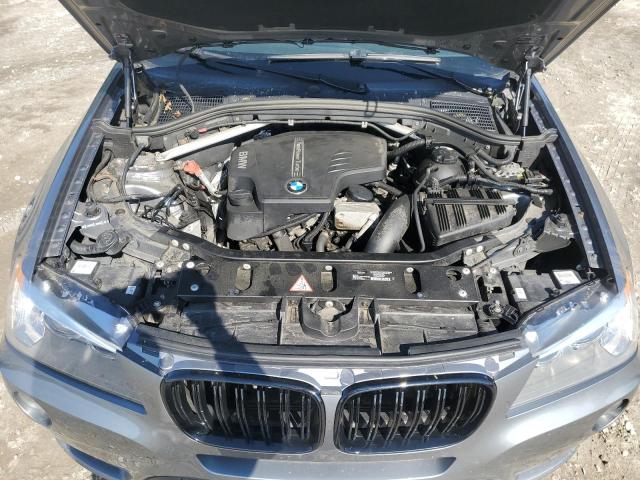 5UXWX9C58D0A31232 - 2013 BMW X3 XDRIVE28I GRAY photo 12