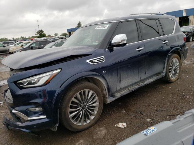 JN8AZ2NE1K9238744 - 2019 INFINITI QX80 LUXE BLUE photo 1