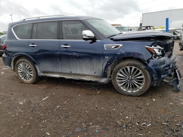 JN8AZ2NE1K9238744 - 2019 INFINITI QX80 LUXE BLUE photo 4