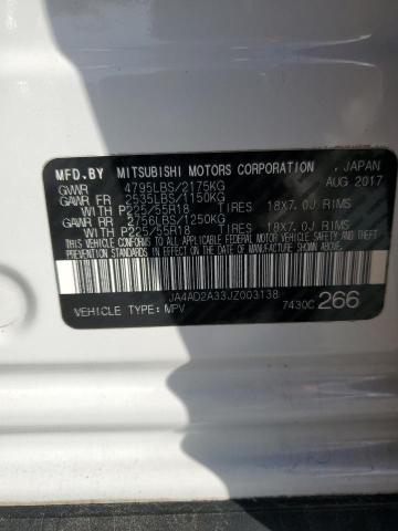 JA4AD2A33JZ003138 - 2018 MITSUBISHI OUTLANDER ES WHITE photo 12