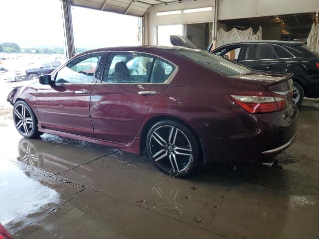 1HGCR2F51HA133553 - 2017 HONDA ACCORD SPORT მუქწითელი ფოტო 2