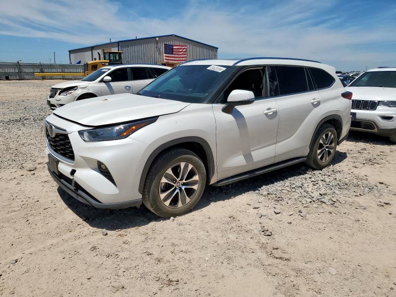 5TDGZRAH2LS502510 - 2020 TOYOTA HIGHLANDER XLE WHITE photo 1