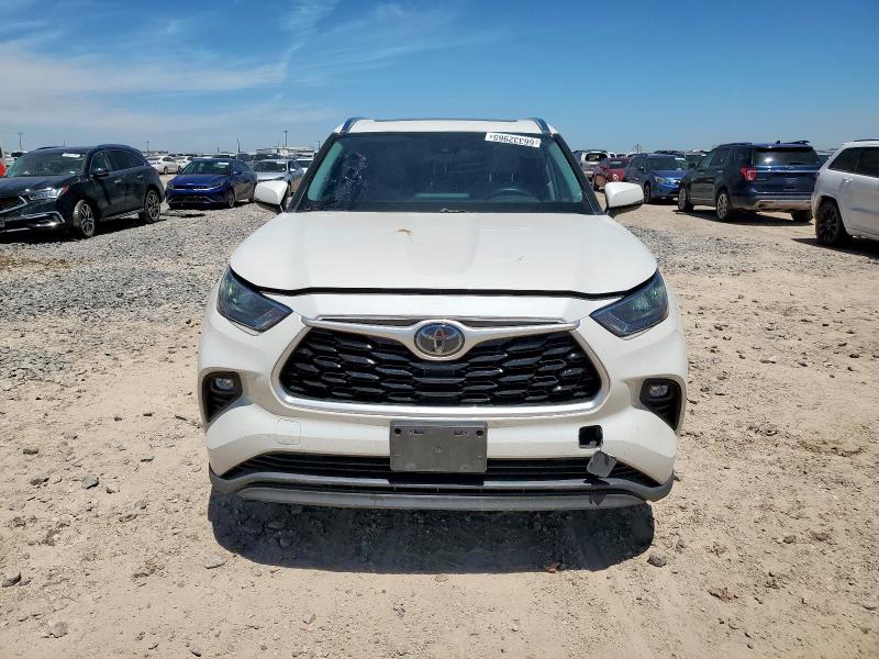 5TDGZRAH2LS502510 - 2020 TOYOTA HIGHLANDER XLE WHITE photo 5