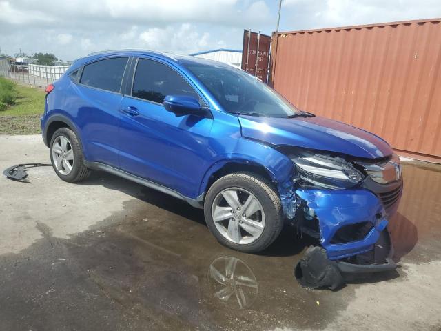 3CZRU5H56KM700804 - 2019 HONDA HR-V EX BLUE photo 4