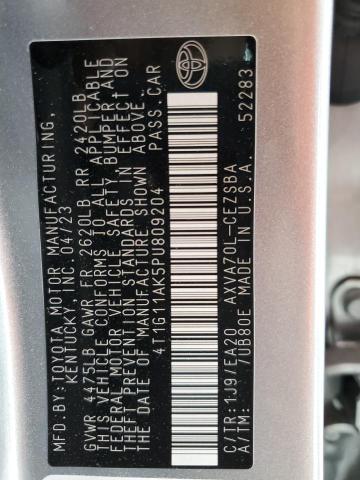 4T1G11AK5PU809204 - 2023 TOYOTA CAMRY SE NIGHT SHADE SILVER photo 13