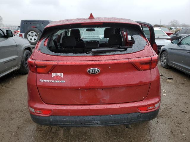 KNDPM3AC2K7615480 - 2019 KIA SPORTAGE LX RED photo 6