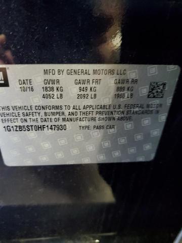 1G1ZB5ST0HF147930 - 2017 CHEVROLET MALIBU LS 蓝色 照片 12