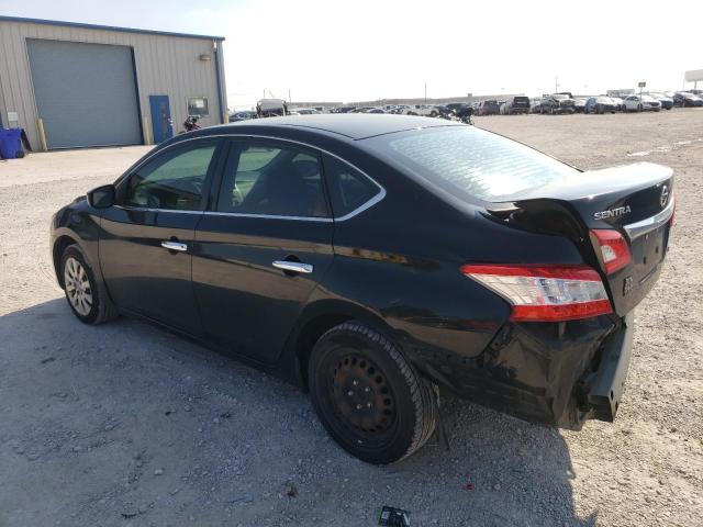 3N1AB7AP9EY335552 - 2014 NISSAN SENTRA S BLACK photo 2