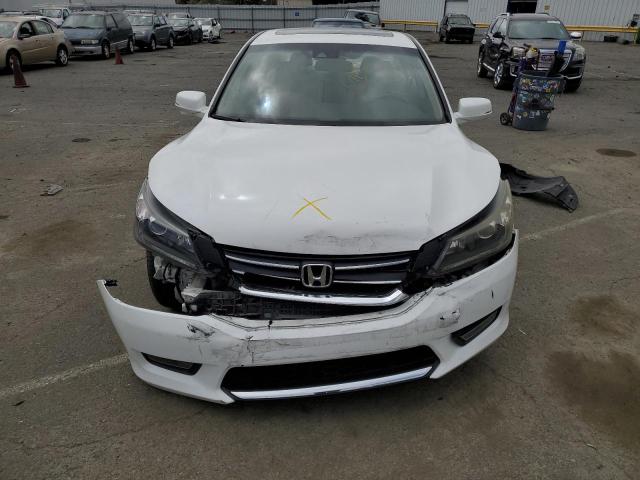 1HGCR2F87FA156553 - 2015 HONDA ACCORD EXL WHITE photo 5