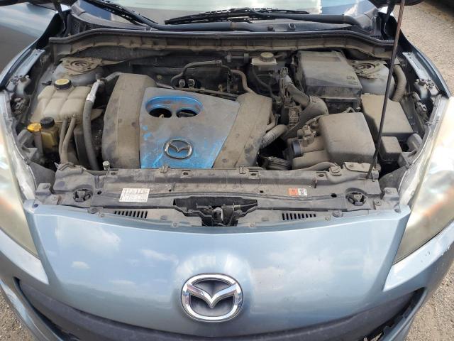 JM1BL1V73C1696900 - 2012 MAZDA 3 I GRAY photo 11