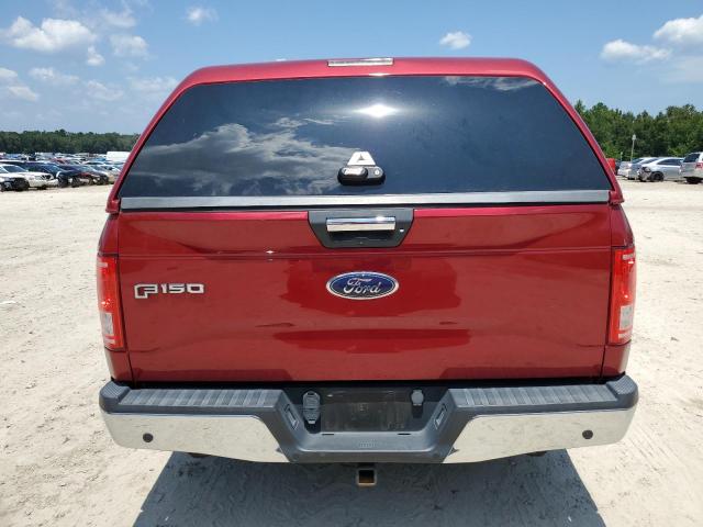 1FTEW1CF2HFB06498 - 2017 FORD F150 SUPERCREW RED photo 6