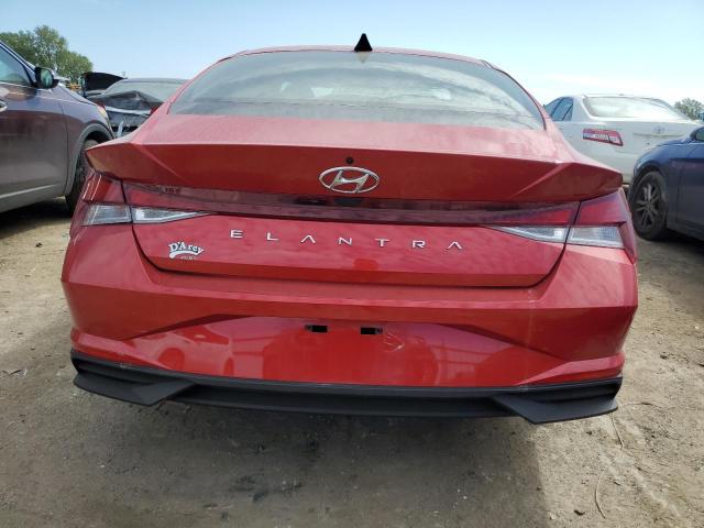 5NPLL4AG0MH033189 - 2021 HYUNDAI ELANTRA SE RED photo 6