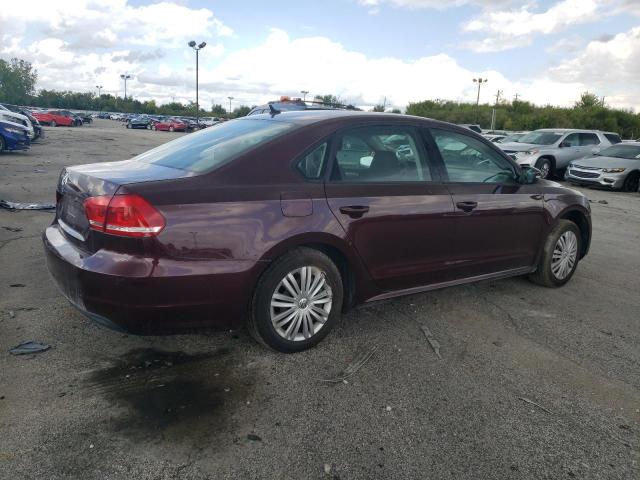 1VWAP7A33EC018142 - 2014 VOLKSWAGEN PASSAT S MAROON photo 3