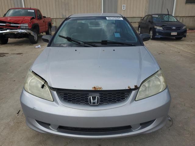 1HGEM21124L005509 - 2004 HONDA CIVIC DX VP SILVER photo 5