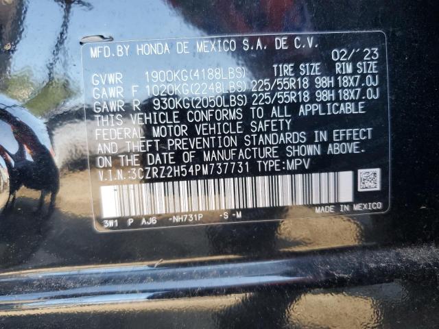 3CZRZ2H54PM737731 - 2023 HONDA HR-V SPORT 黑色 照片 13