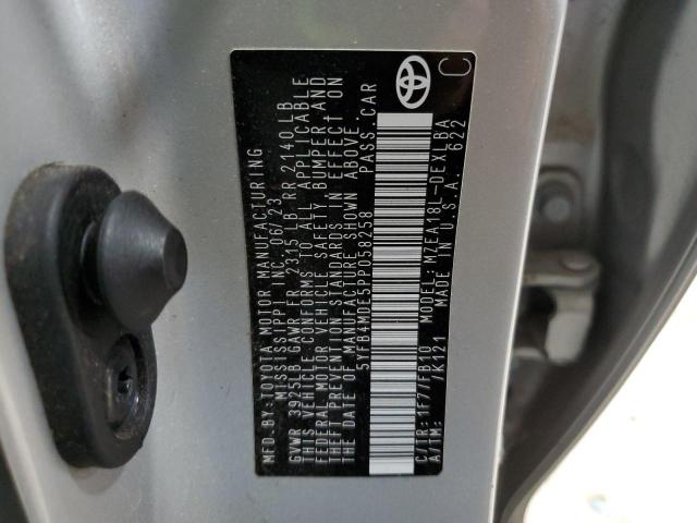 5YFB4MDE5PP058258 - 2023 TOYOTA COROLLA LE SILVER photo 12