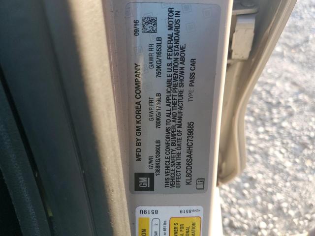 KL8CD6SA4HC739885 - 2017 CHEVROLET SPARK 1LT TAN photo 12