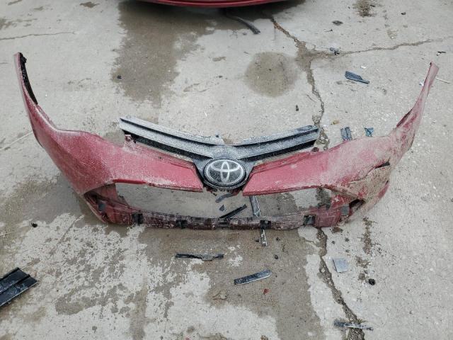 2T1BURHE6KC182412 - 2019 TOYOTA COROLLA L RED photo 12