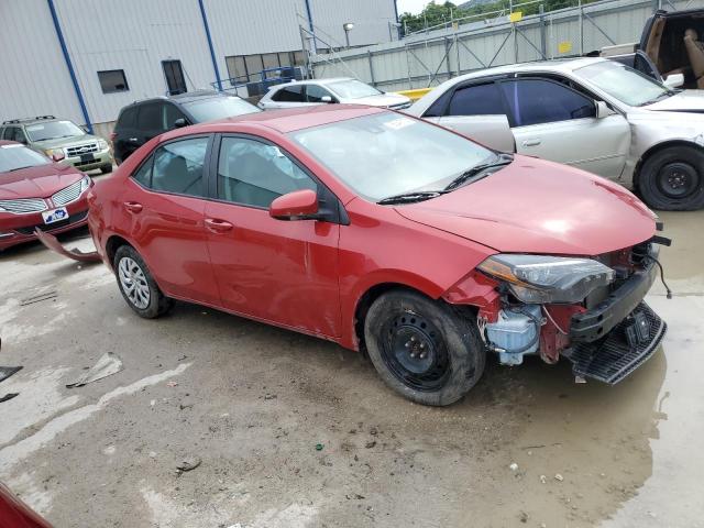 2T1BURHE6KC182412 - 2019 TOYOTA COROLLA L RED photo 4