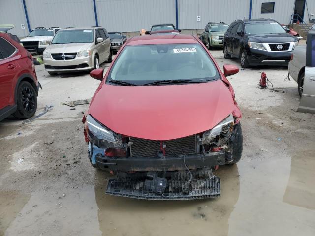 2T1BURHE6KC182412 - 2019 TOYOTA COROLLA L RED photo 5