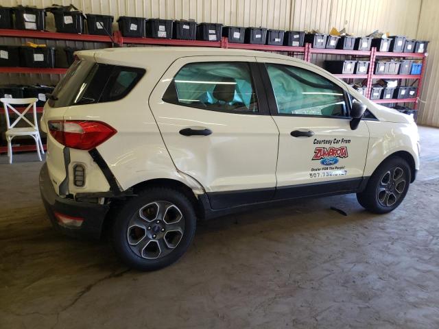 MAJ3S2FE5KC264697 - 2019 FORD ECOSPORT S WHITE photo 3