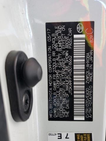 JTDKARFP1H3018662 - 2017 TOYOTA PRIUS PRIM 白色 照片 13