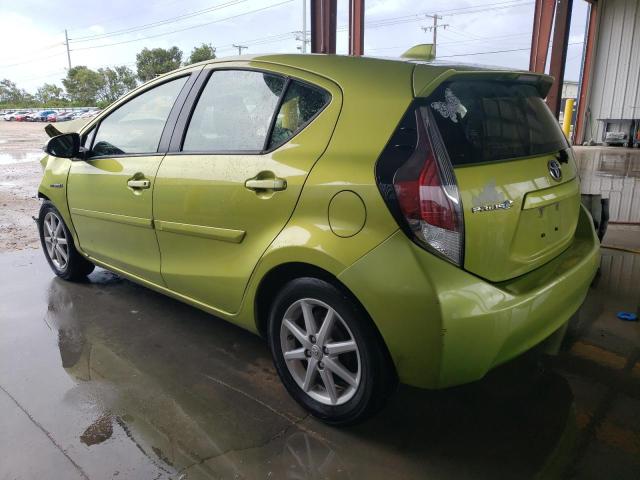 JTDKDTB34F1086843 - 2015 TOYOTA PRIUS C GREEN photo 2