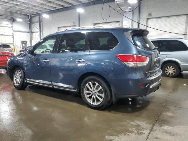 5N1AR2MM2EC653689 - 2014 NISSAN PATHFINDER S BLUE photo 2