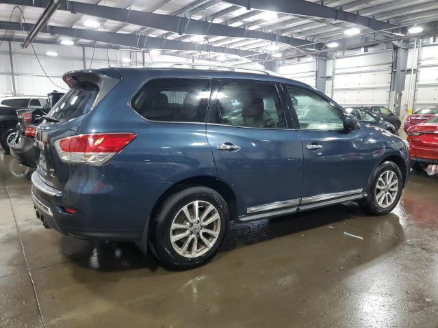5N1AR2MM2EC653689 - 2014 NISSAN PATHFINDER S BLUE photo 3