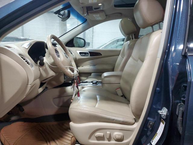 5N1AR2MM2EC653689 - 2014 NISSAN PATHFINDER S BLUE photo 7