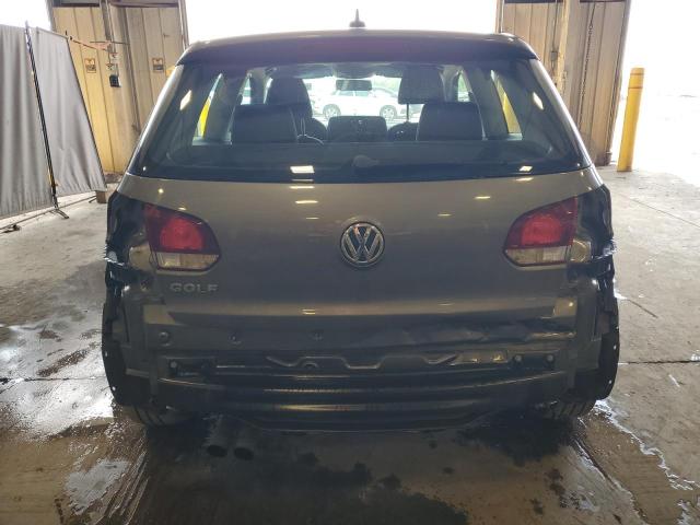 WVWBB7AJ0DW121214 - 2013 VOLKSWAGEN GOLF GRAY photo 6
